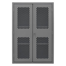 Load image into Gallery viewer, Durham EMDC-482472-PB-2S-95 Ventilated Pegboard Cabinet, 14 Gauge, 2 Shelves, 48 X 24 X 72