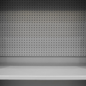 Durham EMDC-482472-PB-2S-95 Ventilated Pegboard Cabinet, 14 Gauge, 2 Shelves, 48 X 24 X 72