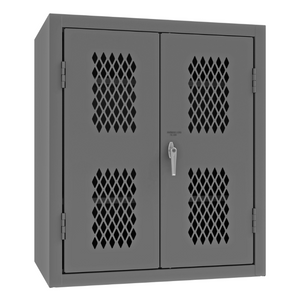 Durham EMDC-362442-95 Ventilated Shelves Cabinet, 14 Gauge, 2 Shelves, 36 X 24 X 42