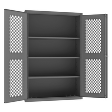 Load image into Gallery viewer, Durham EMDC-481872-95 Ventilated Shelves Cabinet, 14 Gauge, 3 Shelves, 48 X 18 X 72