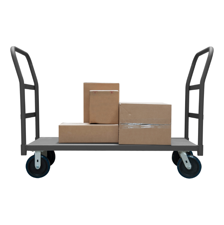 Durham EPT2H24368PU95 Platform Truck, 2 Removable Handles, 3600 Lbs. Capacity, 24 X 36