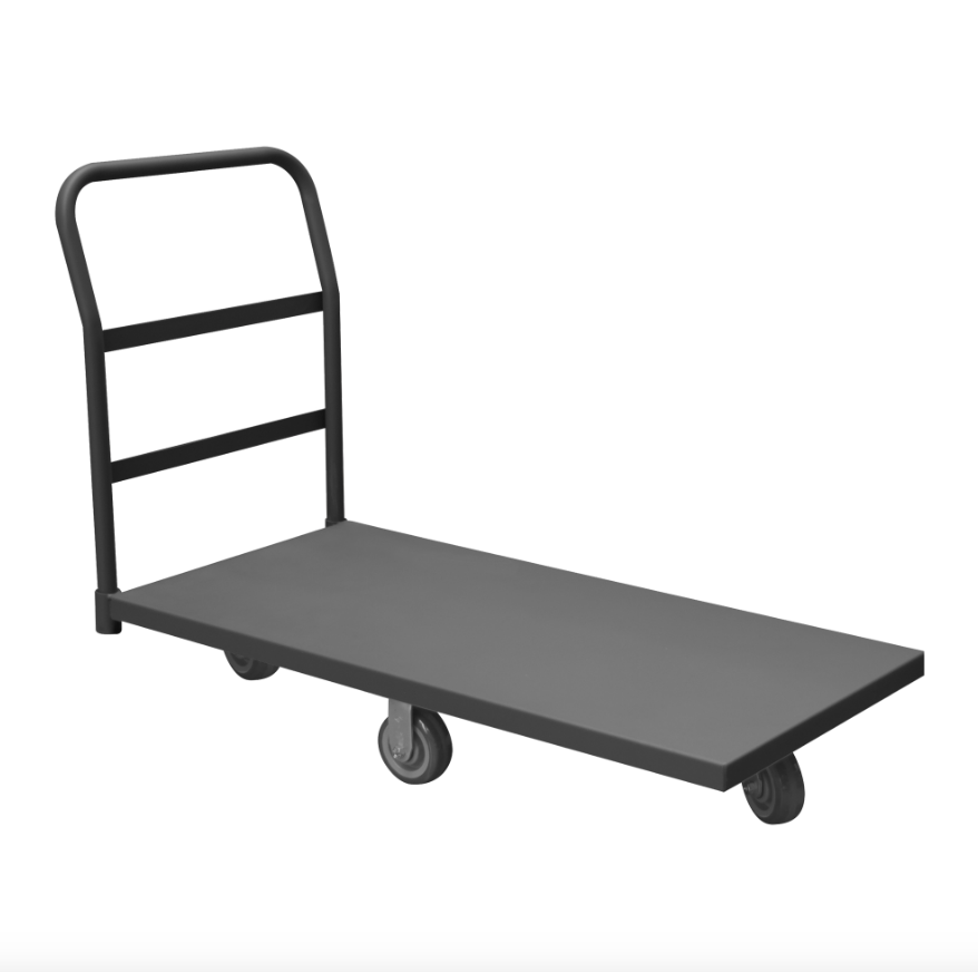 Durham EPTD36485PU95 Platform Truck, Diamond Pattern Casters, 1400 Lbs. Capacity, 36 X 48