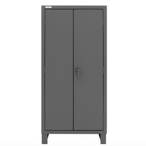 Durham HDC36-60-2S6D1795 Cabinet, 12 Gauge, 2 Shelves, 6 Door Shelves, 60 Red Bins, 36 X 24 X 78