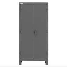 Load image into Gallery viewer, Durham HDC36-60-2S6D5295 Cabinet, 12 Gauge, 2 Shelves, 6 Door Shelves, 60 Blue Bins, 36 X 24 X 78