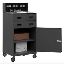 Load image into Gallery viewer, Durham FED-2023-95 Mobile Shop Desk, 1 Shelf, 2 Drawers, 23 X 20-3/16 X 48