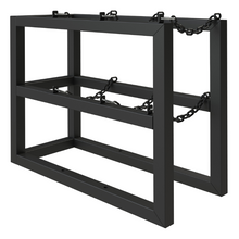 Load image into Gallery viewer, Durham GCRV-163630-08T Gas Cylinder Rack For 3 Vertical Cylinders