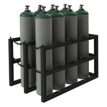 Load image into Gallery viewer, Durham GCRV-304830-08T Gas Cylinder Rack For 8 Vertical Cylinders