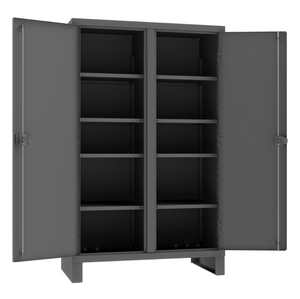 Durham HDDS244878-8S95 Double Shift Cabinet, 12 Gauge, 8 Adjustable Shelves, 48 X 24 X 78