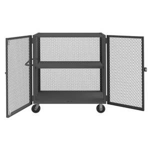 Durham HTL-2448-DD-1AS-95 Mesh Truck, 1 Adjustable Shelf, 24 X 48, 2000 Lbs. Capacity