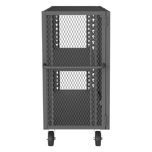 Durham HTL-2448-DD-1AS-95 Mesh Truck, 1 Adjustable Shelf, 24 X 48, 2000 Lbs. Capacity