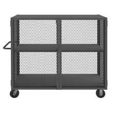 Load image into Gallery viewer, Durham HTL-2460-DD-1AS-95 Mesh Truck, 1 Adjustable Shelf, 24 X 60, 2000 Lbs. Capacity