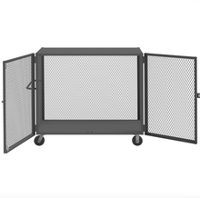 Load image into Gallery viewer, Durham HTL-3048-DD-1AS-95 Mesh Truck, 1 Adjustable Shelf, 30 X 48, 2000 Lbs. Capacity