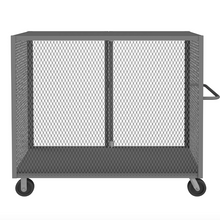 Load image into Gallery viewer, Durham HTL-3048-DD-1AS-95 Mesh Truck, 1 Adjustable Shelf, 30 X 48, 2000 Lbs. Capacity