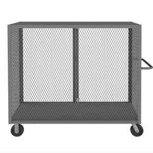 Durham HTL-3048-DD-1AS-95 Mesh Truck, 1 Adjustable Shelf, 30 X 48, 2000 Lbs. Capacity