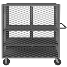 Load image into Gallery viewer, Durham HTL-3048-DD-2AS-95 Mesh Truck, 2 Adjustable Shelves, 30 X 48, 2000 Lbs. Capacity