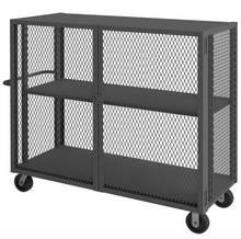 Load image into Gallery viewer, Durham HTL-3060-DD-1AS-95 Mesh Truck, 1 Adjustable Shelf, 30 X 60, 2000 Lbs. Capacity