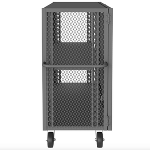 Durham HTL-3060-DD-1AS-95 Mesh Truck, 1 Adjustable Shelf, 30 X 60, 2000 Lbs. Capacity