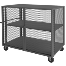 Load image into Gallery viewer, Durham HTL-3660-DD-1AS-95 Mesh Truck, 1 Adjustable Shelf, 36 X 60, 2000 Lbs. Capacity