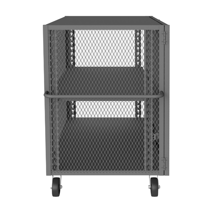 Durham HTL-3660-DD-1AS-95 Mesh Truck, 1 Adjustable Shelf, 36 X 60, 2000 Lbs. Capacity