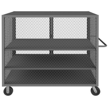 Load image into Gallery viewer, Durham HTL-3660-DD-2AS-95 Mesh Truck, 2 Adjustable Shelves, 36 X 60, 2000 Lbs. Capacity