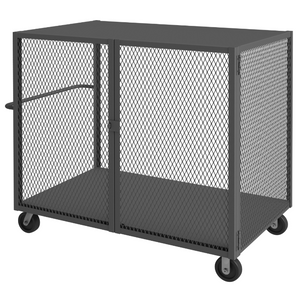 Durham HTL-3660-DD-95 Cage Truck, Low Deck, Pad Lockable, 36 X 60, 2000 Lbs. Capacity