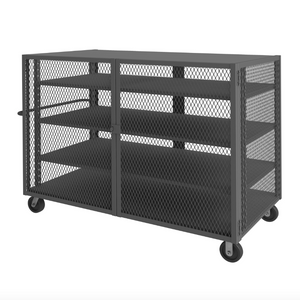 Durham HTL-3672-DD-3AS-95 Mesh Truck, 4 Shelves, 36 X 72, 2000 Lbs. Capacity