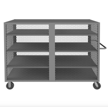 Load image into Gallery viewer, Durham HTL-3672-DD-3AS-95 Mesh Truck, 4 Shelves, 36 X 72, 2000 Lbs. Capacity