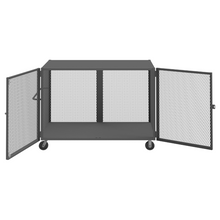 Load image into Gallery viewer, Durham HTL-3672-DD-95 Cage Truck, Low Deck, Pad Lockable, 36 X 72, 2000 Lbs. Capacity