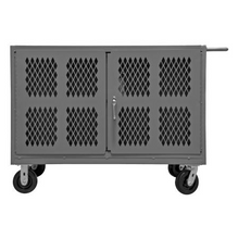 Load image into Gallery viewer, Durham PJ-2448-LP-95 Double Sided Cart With Louvered Panels