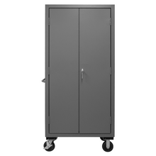 Load image into Gallery viewer, Durham 3501M-BLP-30-5295 Mobile Cabinet, 14 Gauge, 30 Blue Bins, 36 X 24 X 81