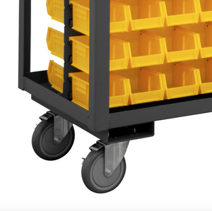 Durham RSC-1836-BLP-112-210-95 Stock Cart, 2 Shelves, 112 Bins, 18-1/4 X 42-1/4 X 37-5/8