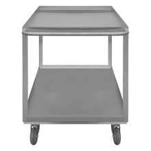 Load image into Gallery viewer, Durham SRSC1624362ALU5PUS Stainless Steel Stock Cart, 2 Shelves, 24-1/8 X 42 X 35