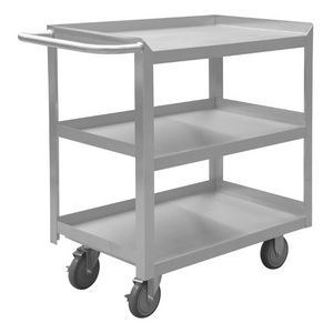 Durham SRSC1624363FLD5PU Stainless Steel Stock Cart, 3 Shelves, 24-1/8 X 42 X 35