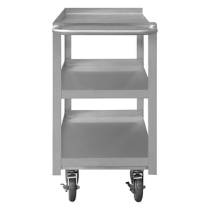 Durham SRSC1624363FLD5PU Stainless Steel Stock Cart, 3 Shelves, 24-1/8 X 42 X 35