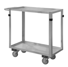 Load image into Gallery viewer, Durham SRSC2016302ALU4PU Stainless Steel Stock Cart, 2 Shelves, 16-3/4 X 36-7/16 X 34