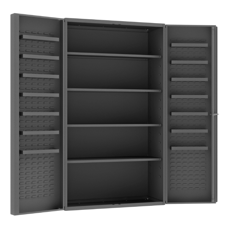 Durham SJC-DLP-4S-14DS-95 Cabinet, 18 Shelves, No Legs, 48 X 24 X 84