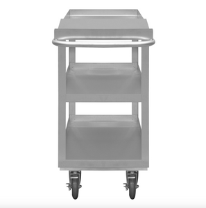 Durham SOPC1618362ALU5PU Stainless Order Picking Cart, 2 Shelves, 18-1/8 X 51 X 39