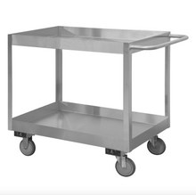 Load image into Gallery viewer, Durham SRSC31618302ALU5PUS Stainless Steel Stock Cart, 2 Shelves, 18-1/8 X 36 X 35