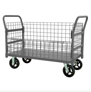 Durham W4SPTDG-244838-1-8MR95 Wire Cart, Removable Handles, Drop Gate, 24-3/8 X 55-1/4 X 38-1/4