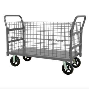 Durham W4SPTDG-244838-1-8MR95 Wire Cart, Removable Handles, Drop Gate, 24-3/8 X 55-1/4 X 38-1/4