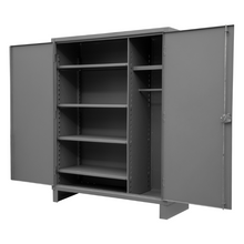 Load image into Gallery viewer, Durham HDWC244878-5S95 Wardrobe Cabinet, 5 Shelves, Hanger Bar, 48 X 24 X 78