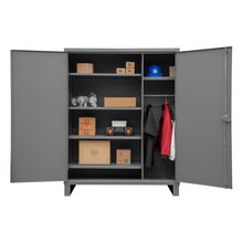 Load image into Gallery viewer, Durham HDWC244878-5S95 Wardrobe Cabinet, 5 Shelves, Hanger Bar, 48 X 24 X 78