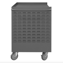 Load image into Gallery viewer, Durham MWSR5-95 Mobile Wire Spool &amp; Maintenance Cart, 5 Rods, Louvered Panel Side, Cabinet Space, Ladder Hanger