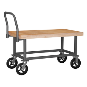 Durham WHPT-WD-2448-8MR-95 Platform Truck, Work Height, Wood Deck, 1800 Lbs. Capacity, 24 X 48