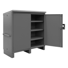 Load image into Gallery viewer, Durham JSC-602460-95 Job Site Cabinet, Lockable, 3 Shelves, 64-1/8 X 28-1/16 X 62-7/8