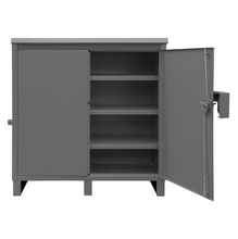 Load image into Gallery viewer, Durham JSC-602460-95 Job Site Cabinet, Lockable, 3 Shelves, 64-1/8 X 28-1/16 X 62-7/8