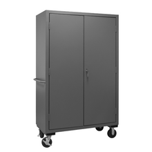 Load image into Gallery viewer, Durham 2502M-BLP-4S-95 Mobile Cabinet, 16 Gauge, 4 Shelves, 48 X 24 X 81