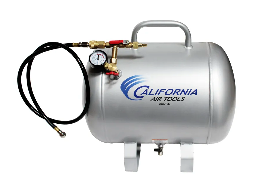 California Air Tools AUX10S Portable 10 Gallon Steel Auxiliary Air Tank