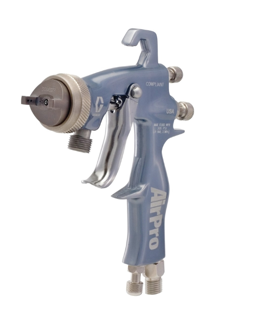 Graco 288946 AirPro Air Spray Pressure Feed Gun, Compliant, 0.070 inch (1.8 mm) Nozzle, for General Metal Applications