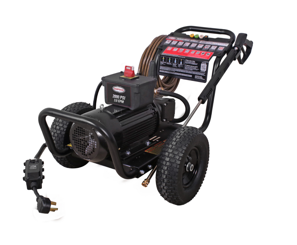Simpson IR2030012B 2000 PSI at 3.0 GPM SIMPSON Cold Water Industrial Electric Pressure Washer